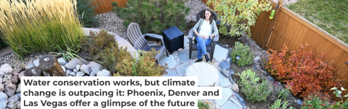 The Denver suburb of Castle Rock, Colo., limits water use in future developments. Homeowners are embracing water-efficient yards. RJ Sangosti/MediaNews Group/The Denver Post via Getty Images